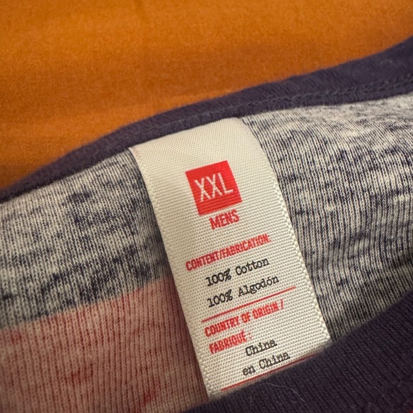 Heart Pattern men’s Pajamas - Navy and Red - Picture 4 of 6